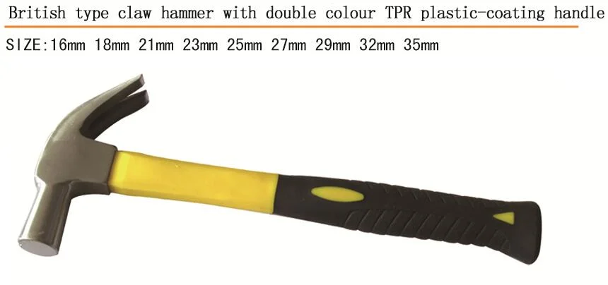 Hammer High quality/High cost performance Claw Hammer with Plastic Coating Handle