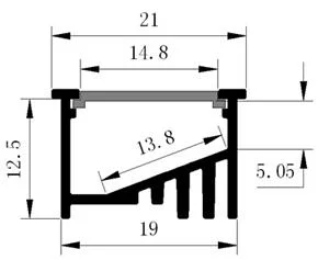 Alp6535 T5 LED Aluminum Profile High Bright Interior Recessed Linear Lighting