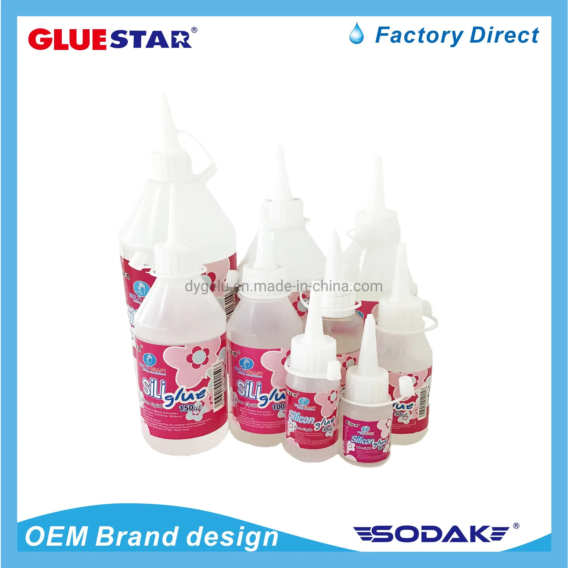 Non-Woven Fabric Handmade Liquid Clear Alcohol Glue for Types of Household Repair and Craft Works