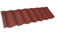 Decorative Classic Type /Bond Type Stone Coated Metal Villa Roof Tile Building 1170*420mm 0.32mm Construction Material