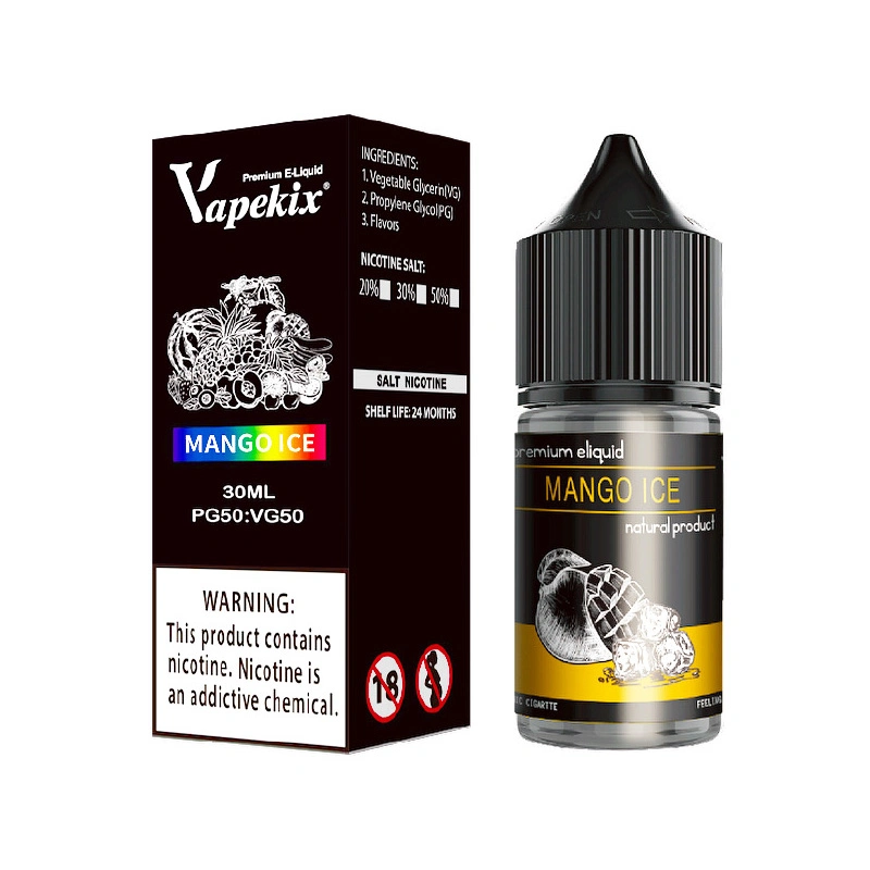 Vente en gros OEM 10ml 30ml 50ml 60ml 100ml sel de nicotine Vape Jus