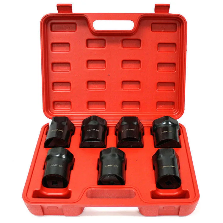 DNT Chinese Manufacturer Supplier Auto Tools 7PCS Weel Bearing Lock Nut Socket and Replace Tool Kit for Garage