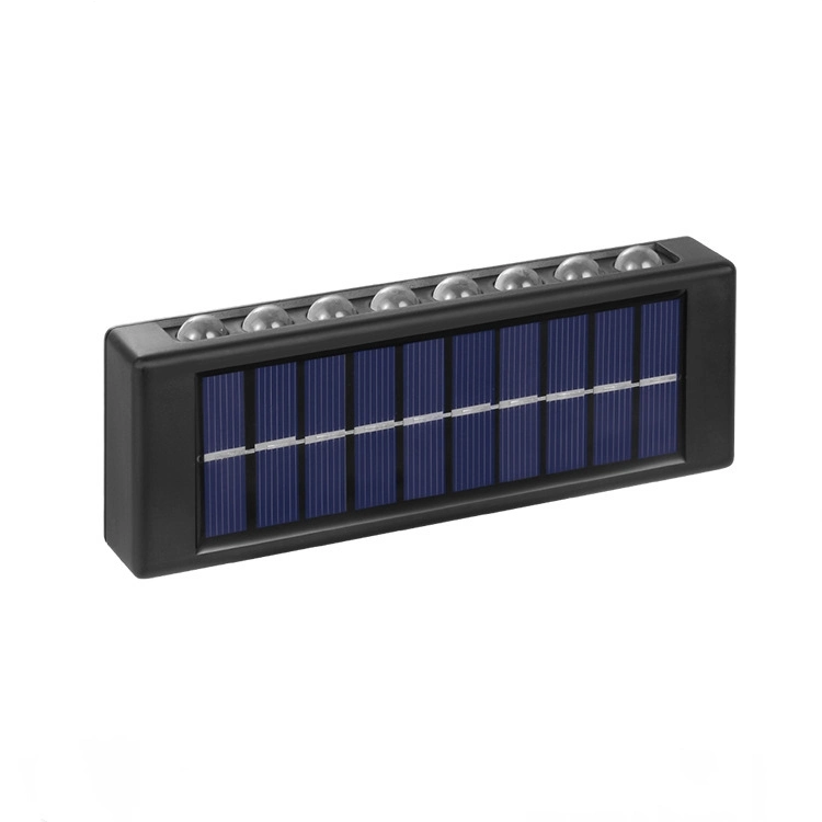 Moderne ABS IP65 up Down Outdoor LED Wandleuchte Solar Wandwaschanlagenleuchte