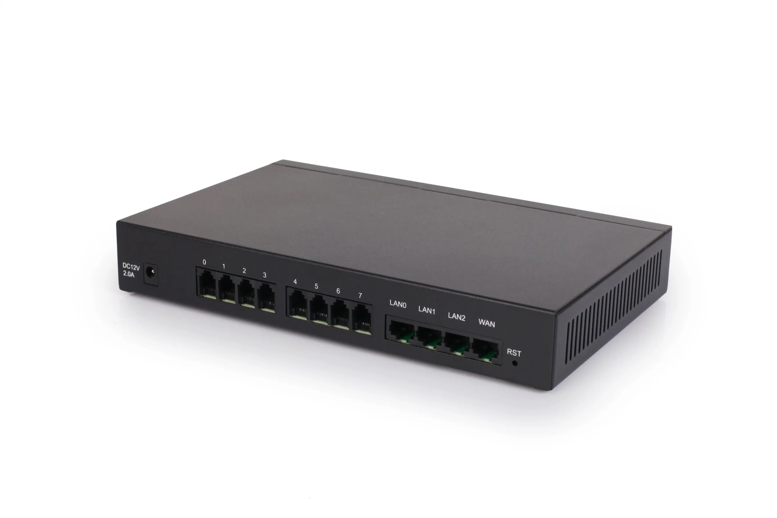 Secure 8 Ports FXS VoIP SIP Gateway Dag1000-8s with Tls Srtp Https Encryption