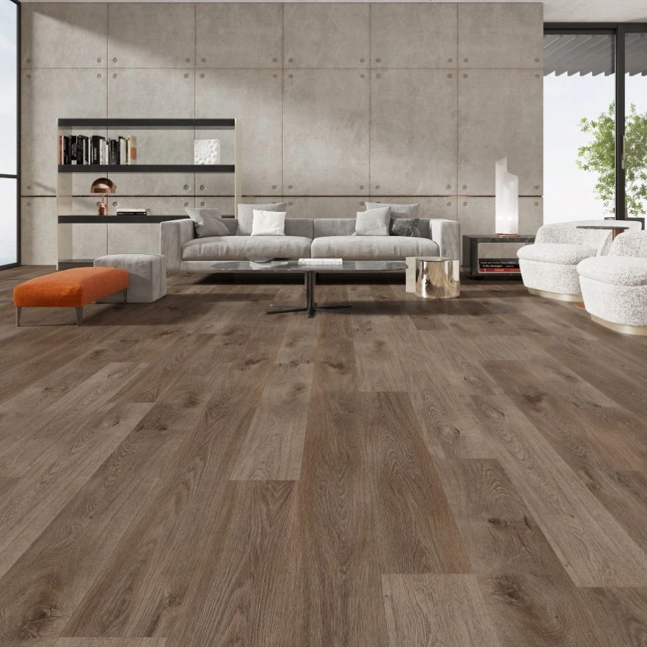 Suelo de vinilo de espiga 5mm SPC para interiores Marca 4mm Vinyl Suelo Plank Suelo de vinilo Plank Suelo de plástico 4mm 5mm SPC Pisos