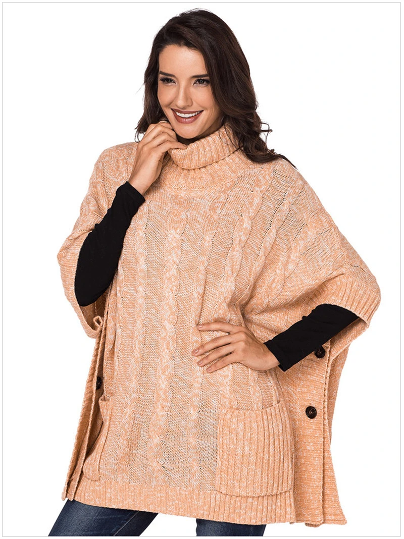 Hot Sale Women Knitting Cloak Sweater