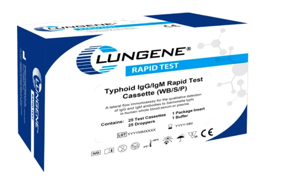Teste de diagnóstico Typhoid IgG/IgM Rapid Test Kit com CE do fabricante da China