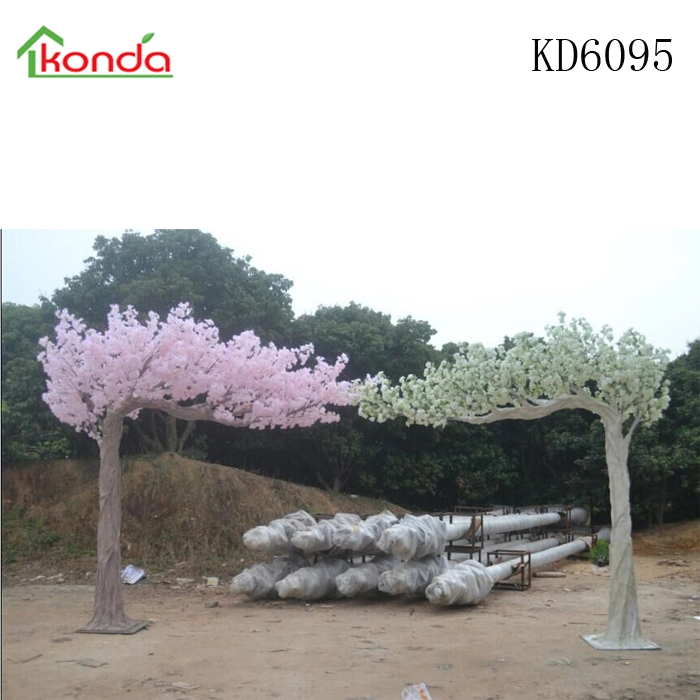 China Artificial Plastic Tree Indoor Flower Trees Cherry Peach Pink Blossoms for Wedding Decoration