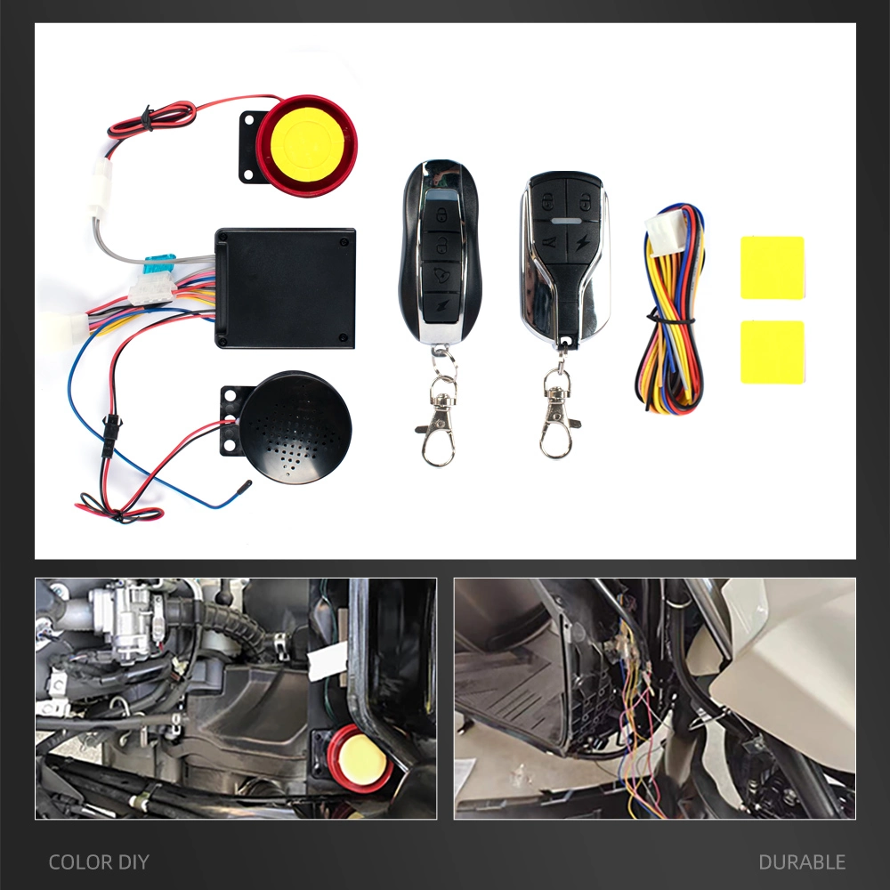 LED Protection Two Way Pke Display Security System Motorcycle Alarm