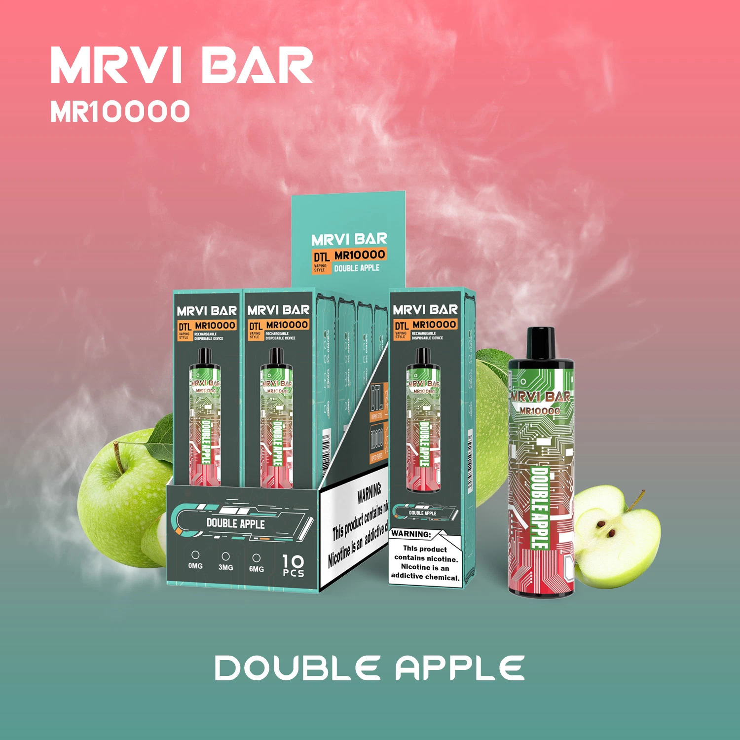 2023 Nuevo OEM ODM de Control de flujo de aire E cigarrillo Mrvi Bar 10000 10 K bocanadas de Vape Dtl Vaping desechables para el estilo