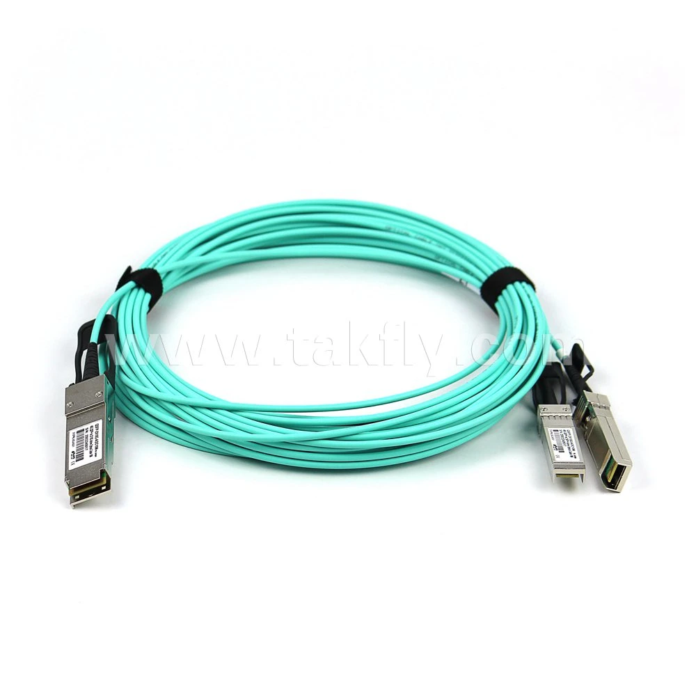 40g 100 g de 25g 10g QSFP a SFP Cable de fibra óptica óptica activa activo Metro cable óptico de derivación de la AOC Cable Óptico activo