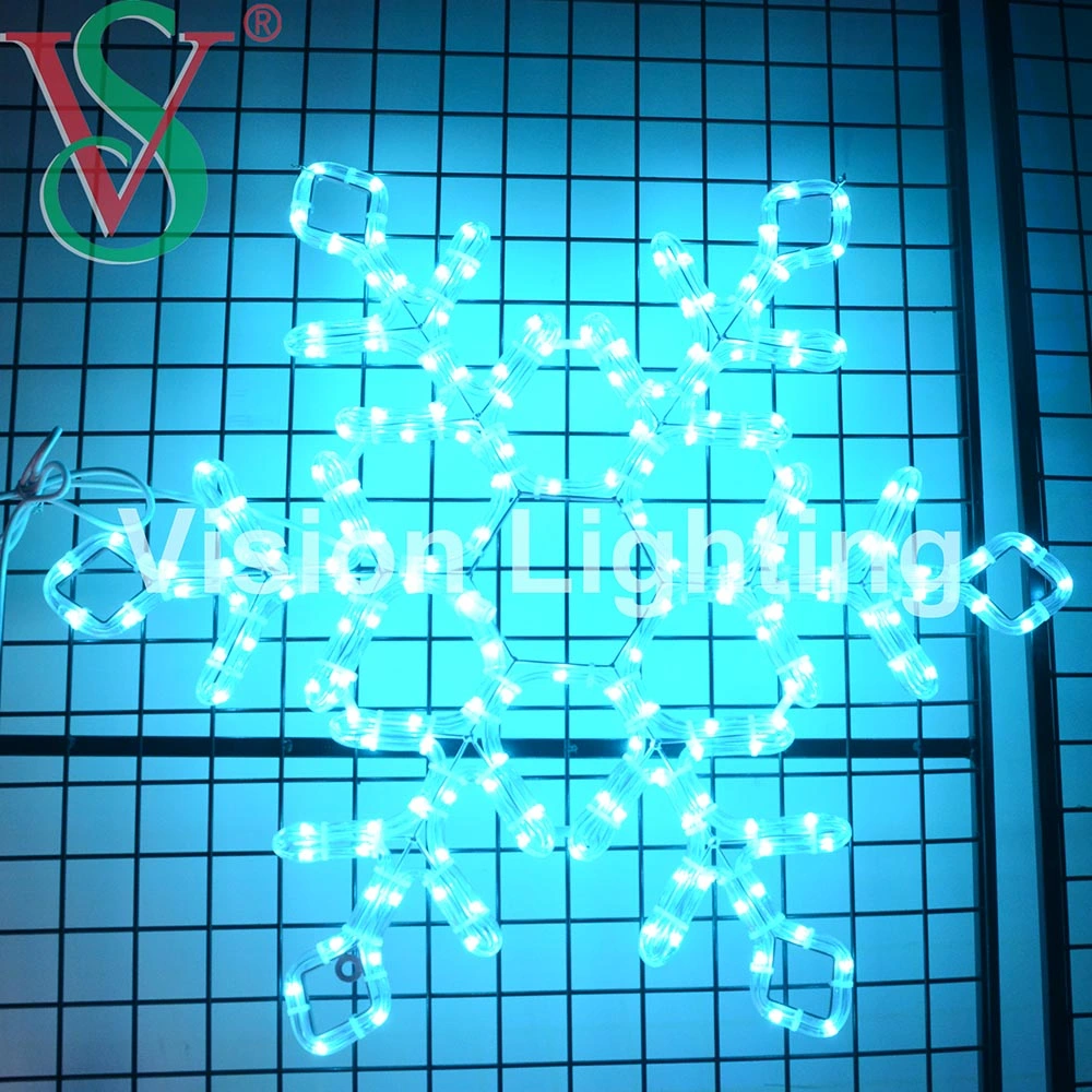 2D LED programable personalizada decoración Navidad LED DMX cuerda de la luz de los copos de nieve