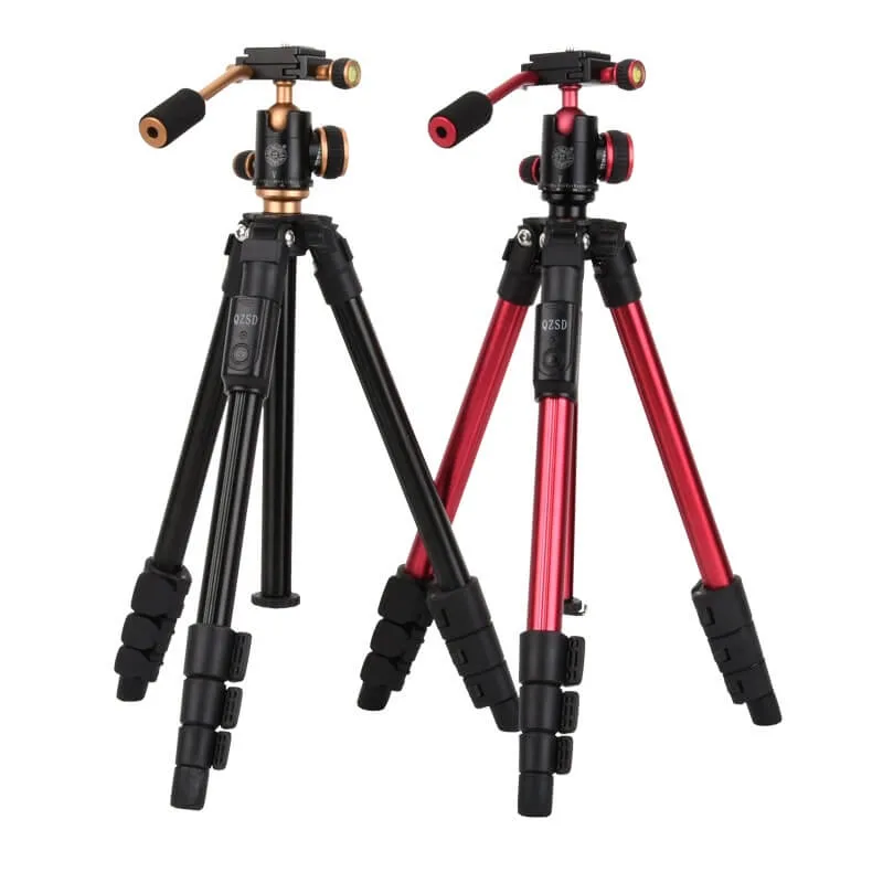 Lightweight Aluminum Travel Selfie Stick Tripod for Camera with 360-Degree Ball Head