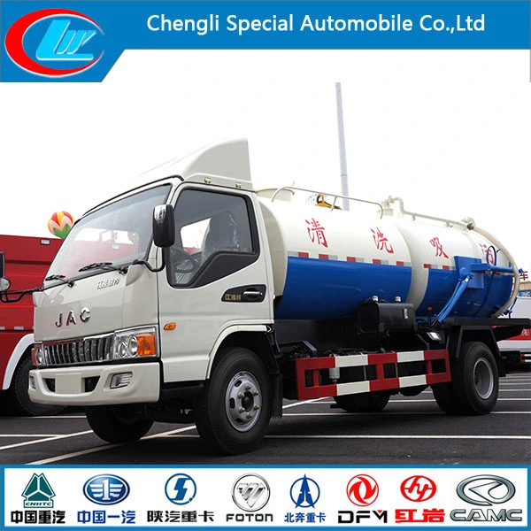 4-12cbm Sludge Disposal Fecal Truck Vacuum Sewage Suction Truck