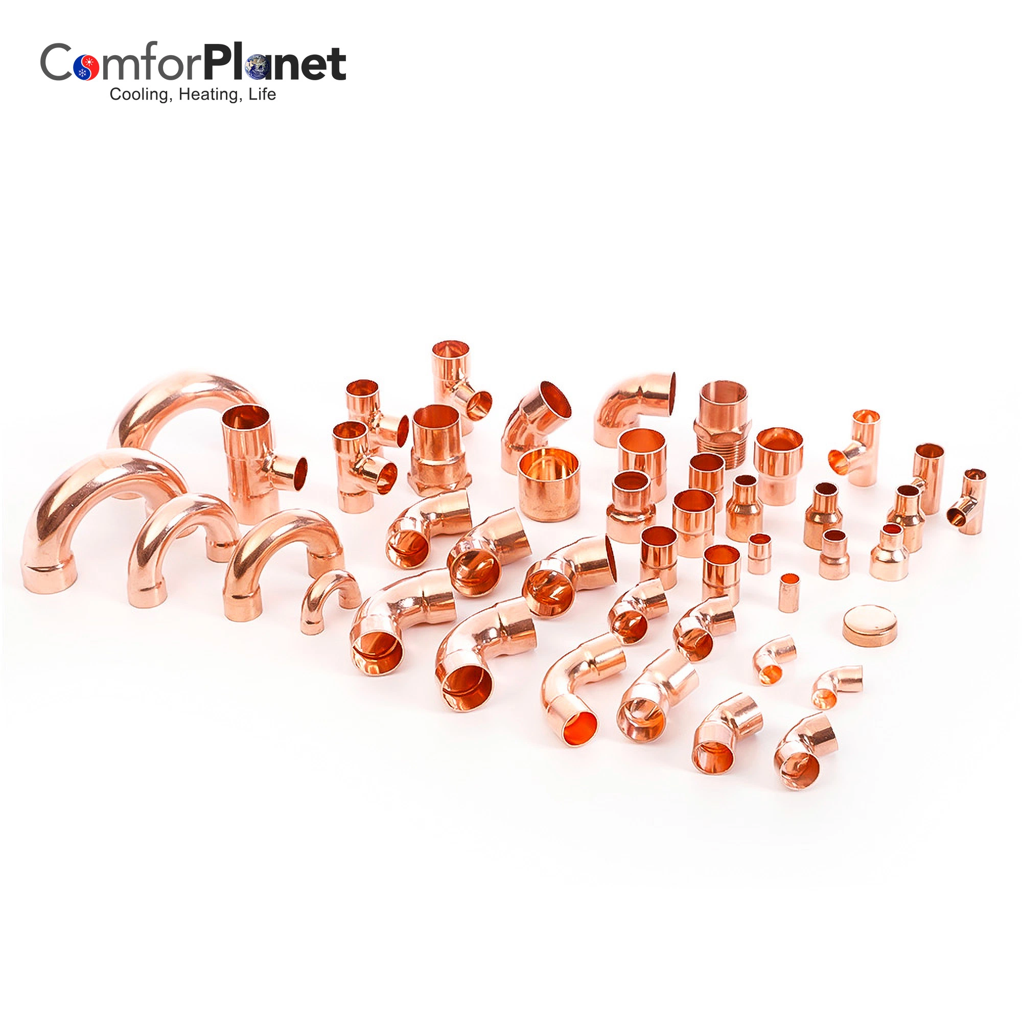 Refrigeration Copper Pipe Tube Copper Slip Coupling Copper Fitting Coupling for Air Conditioning