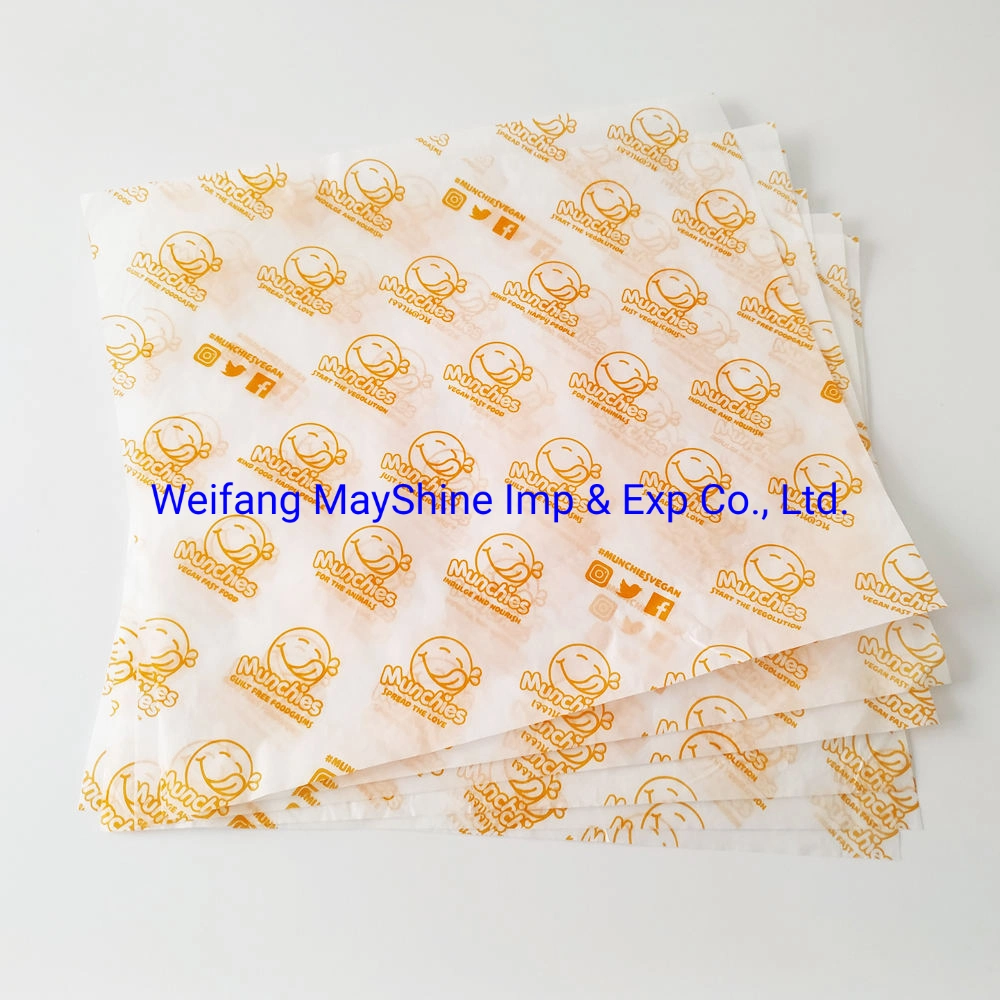 Baking Food Wrapping Fries Oil Proof Packaging Wax Paper