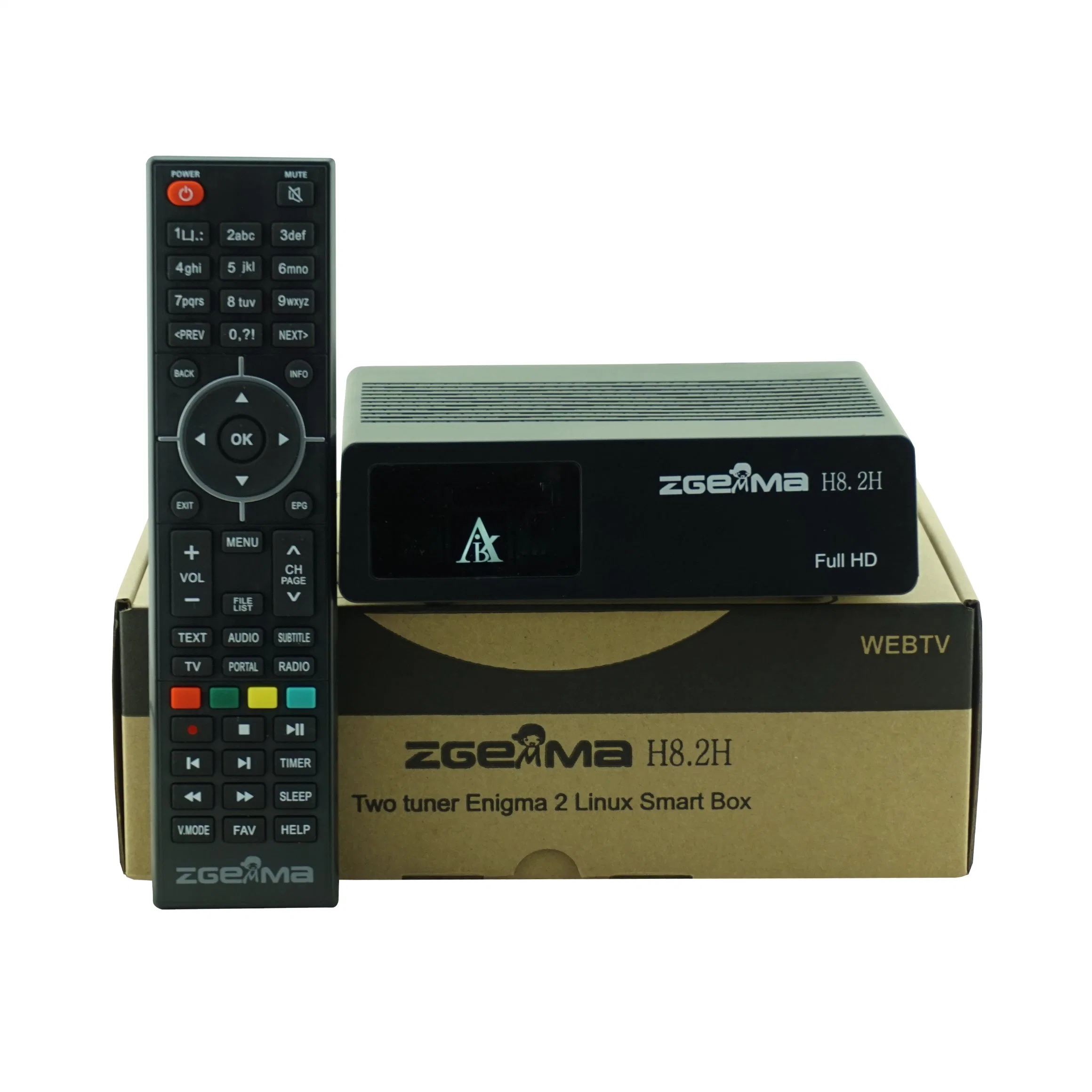 Receptor de TV por satélite Zgemma H8.2h Linux os DVB-S2X e DVB-T2/C Sintonizador combinado incorporado
