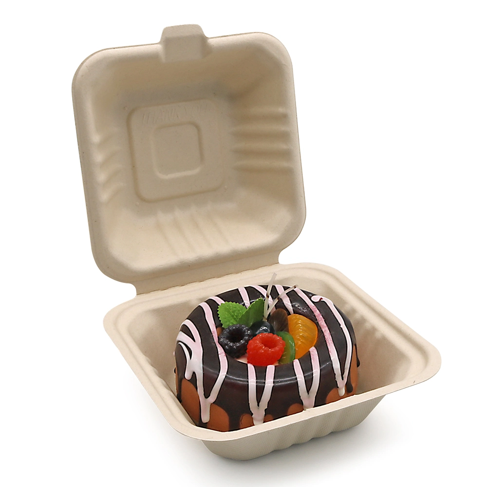 Recyclable Tableware Bagasse Products Disposable Food Box/Burger Box