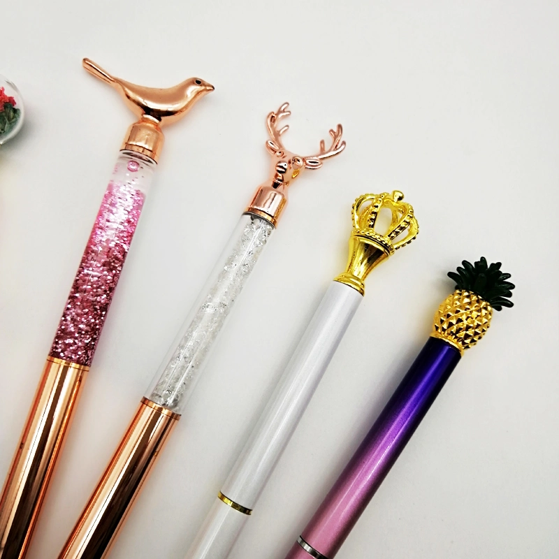 Souvenir Gift Metal Pens Animal/Fruit/Diamond Shaped Ball Pen Custom Pens