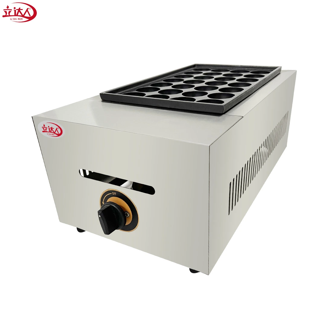 Octopus Small Ball Machine Commercial Veneer Gas Fish Ball Stove Electric Hot Fish Ball Machine Shrimp and Egg Takoyaki