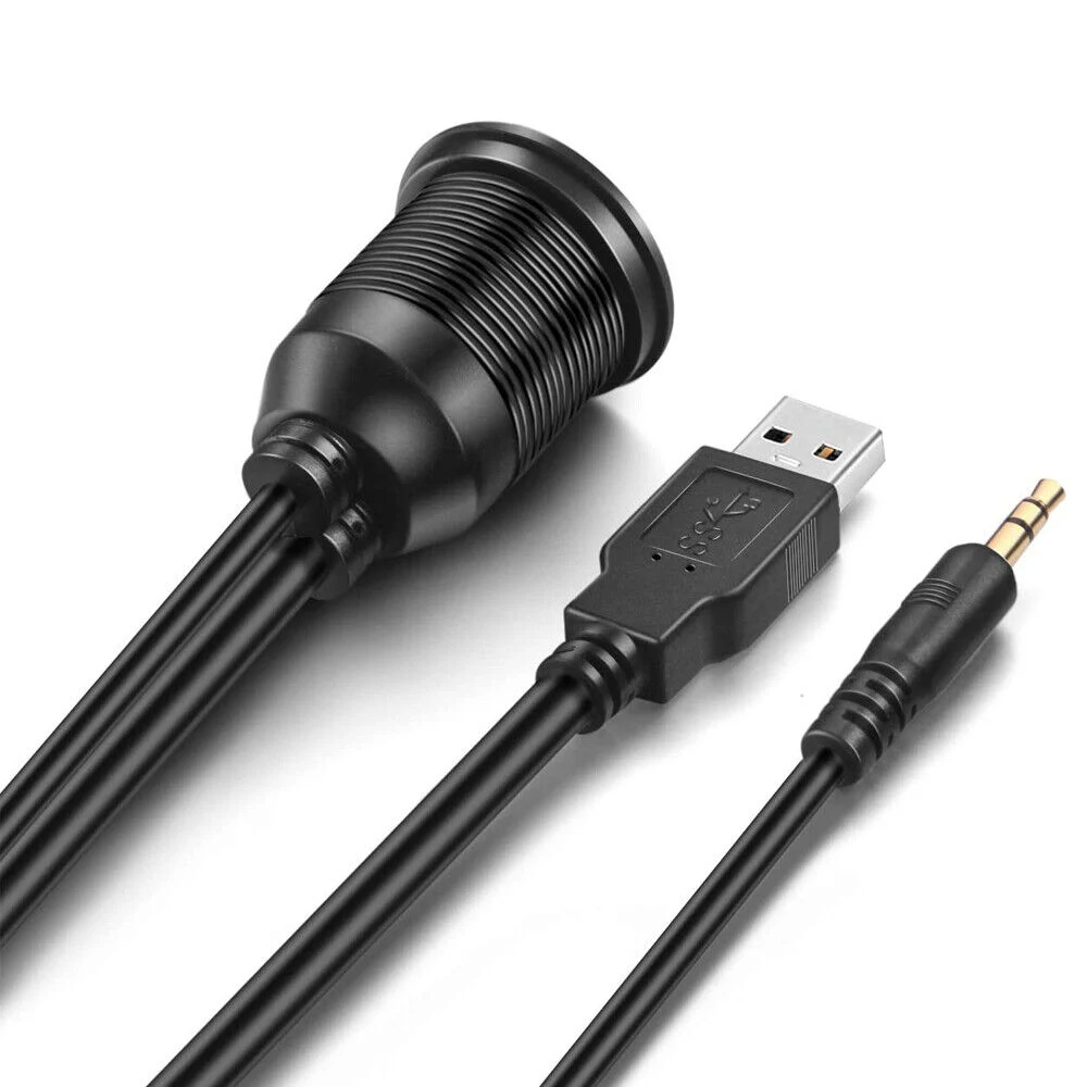 كبل تثبيت مسطح للسيارة بمنفذ USB C 3.1 أحادي المنفذ