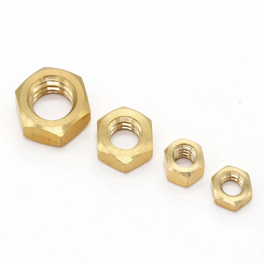 M8 ASME18.2.2 Jam Nut Brass Yellow Phosphor Bronze Thin Hex Nut