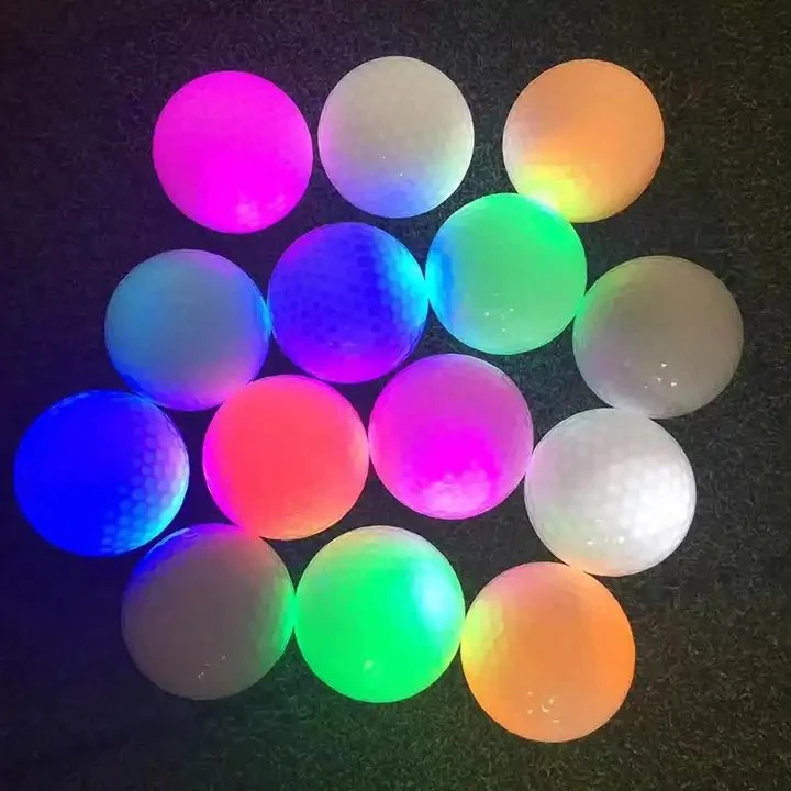 Wholesale/Supplier Bulk 3 Piece Layer Surlyn Glow Dark LED Glow Golf Balls