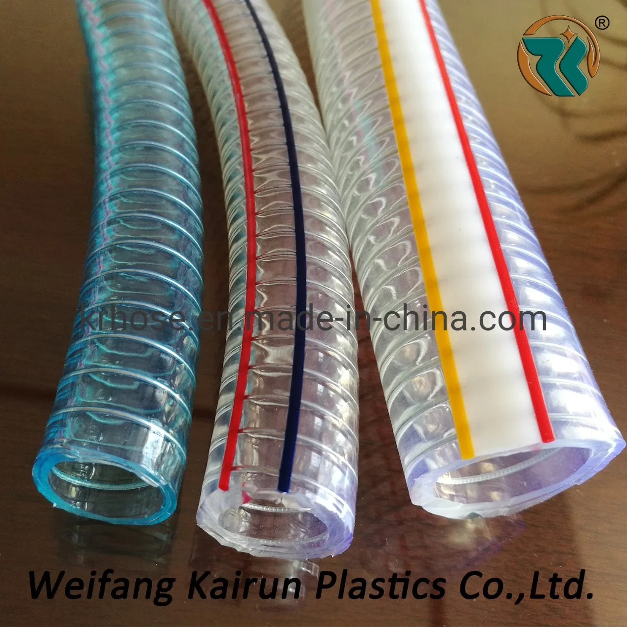 Industrial Clear Plastic PVC Tubing Steel Wire Reinforced PVC Tube Pipe Hose for Water Transfer