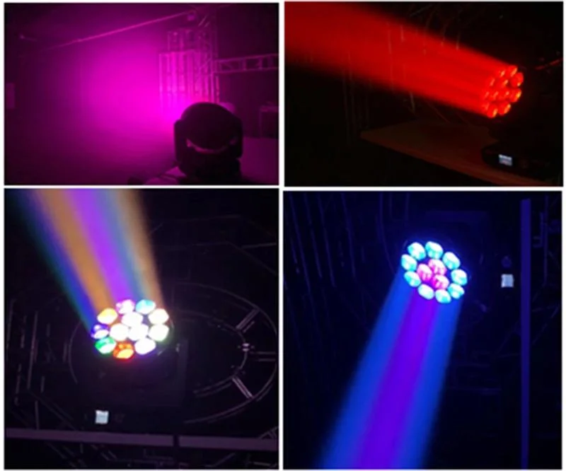 Mega Factory Price Stage Light LED 12*40W Zoom Moving Head Light Wash