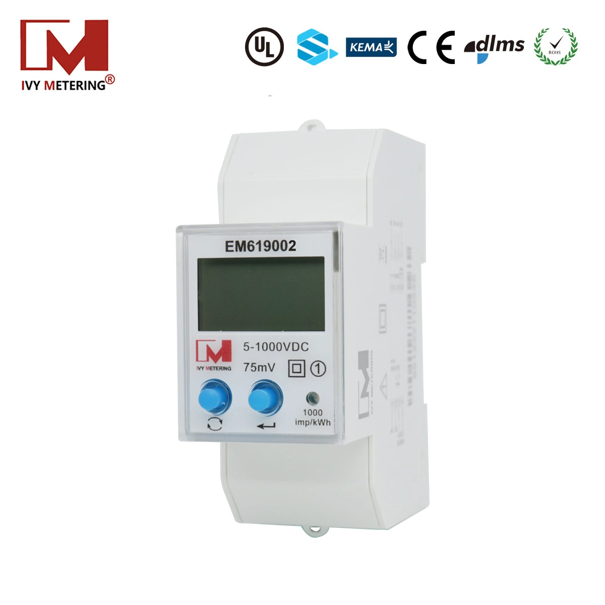 100A 750V Solar Net Energy RS485 DC Power Voltage Monitoring Meter for PV Strings