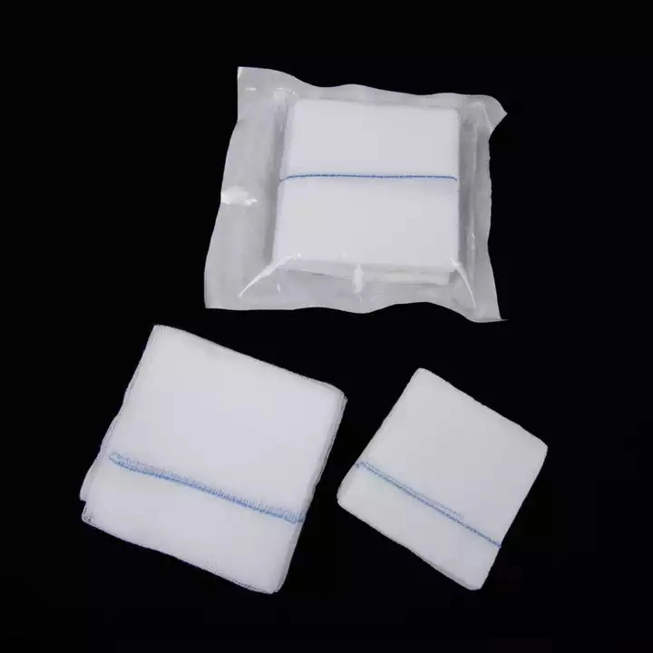 Medical Care Gauze Swabs 8 Ply Sterile Gauze Pad 100% Cotton 7.5X7.5cm Medical Disposable Gauze