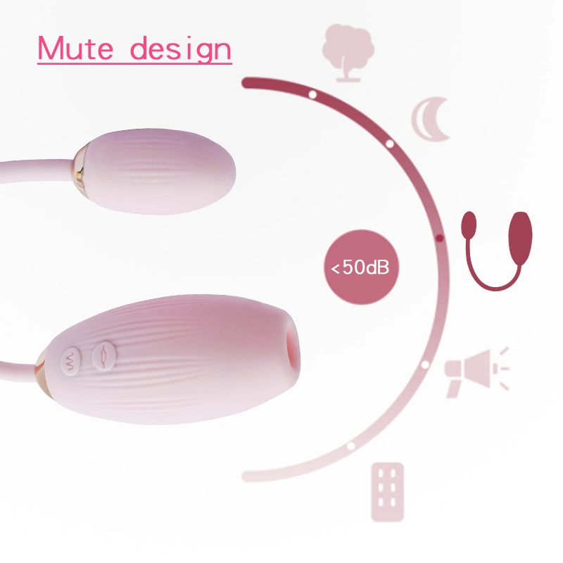 The New Style Customized Multiple Vibration Modes Double-Headed Clitoris G-Spot Vibrating Egg for Women Sex Toys