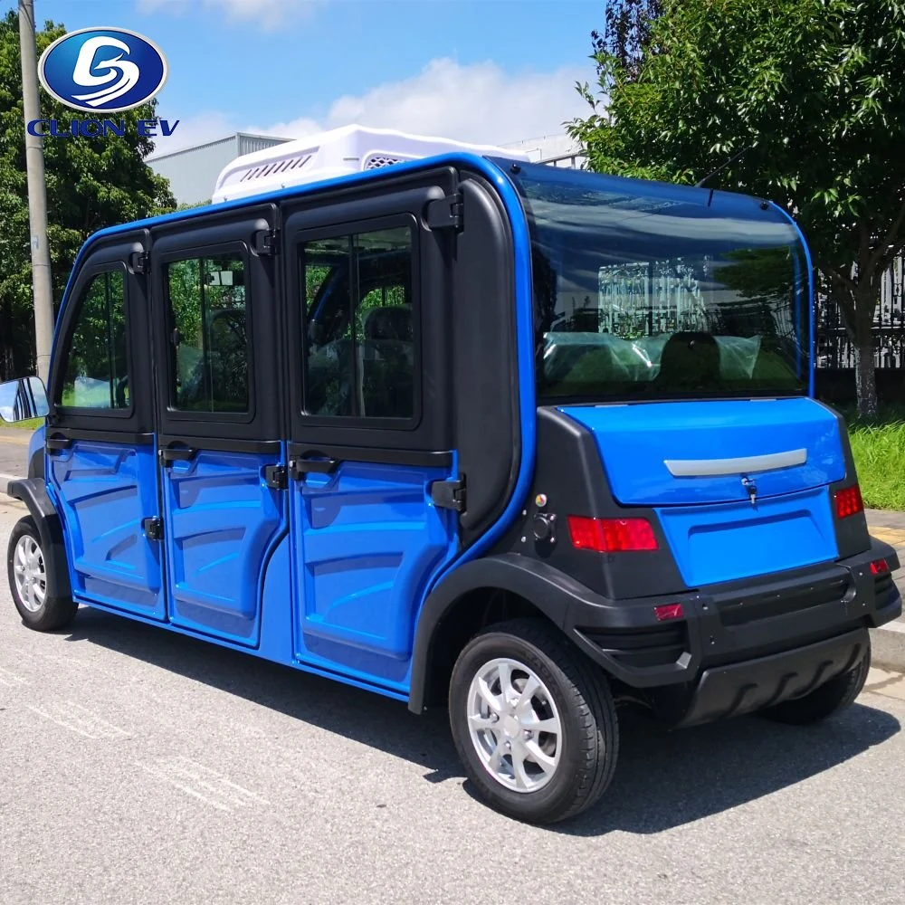 Alimentation en usine petite voiture électrique de patrouille de sécurité AC 6 places