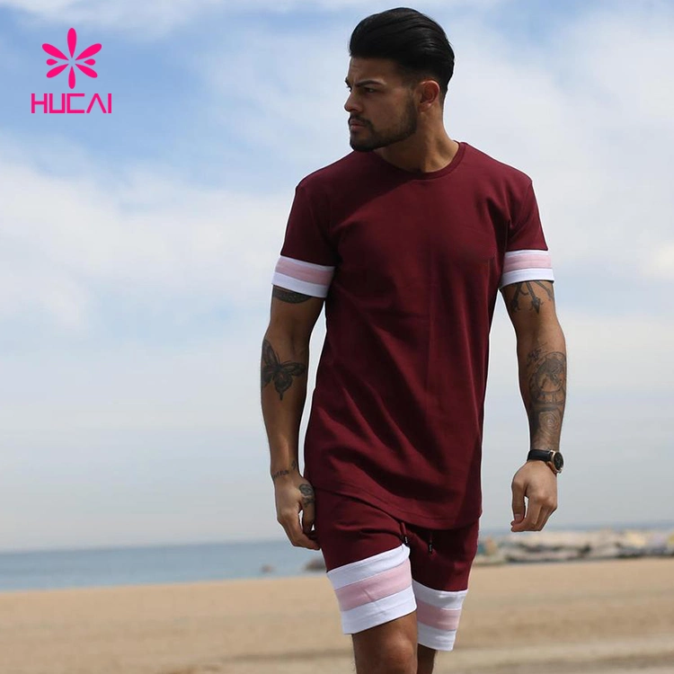 Wholesale Design Gym Suit T Shirt and Shorts Set Mens out Door Sports Wear