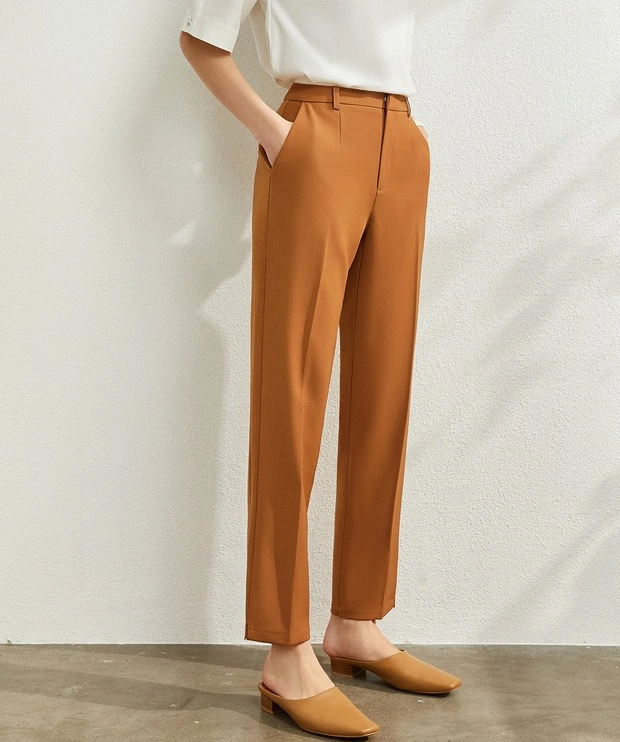 New Style Women&prime; S Pant Office Casual Skinny Solid Trouser