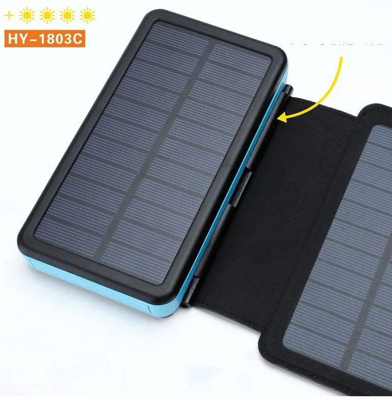 Magnetic Absorption Wireless Charging Solar Mobile Power 20, 000mA Charger