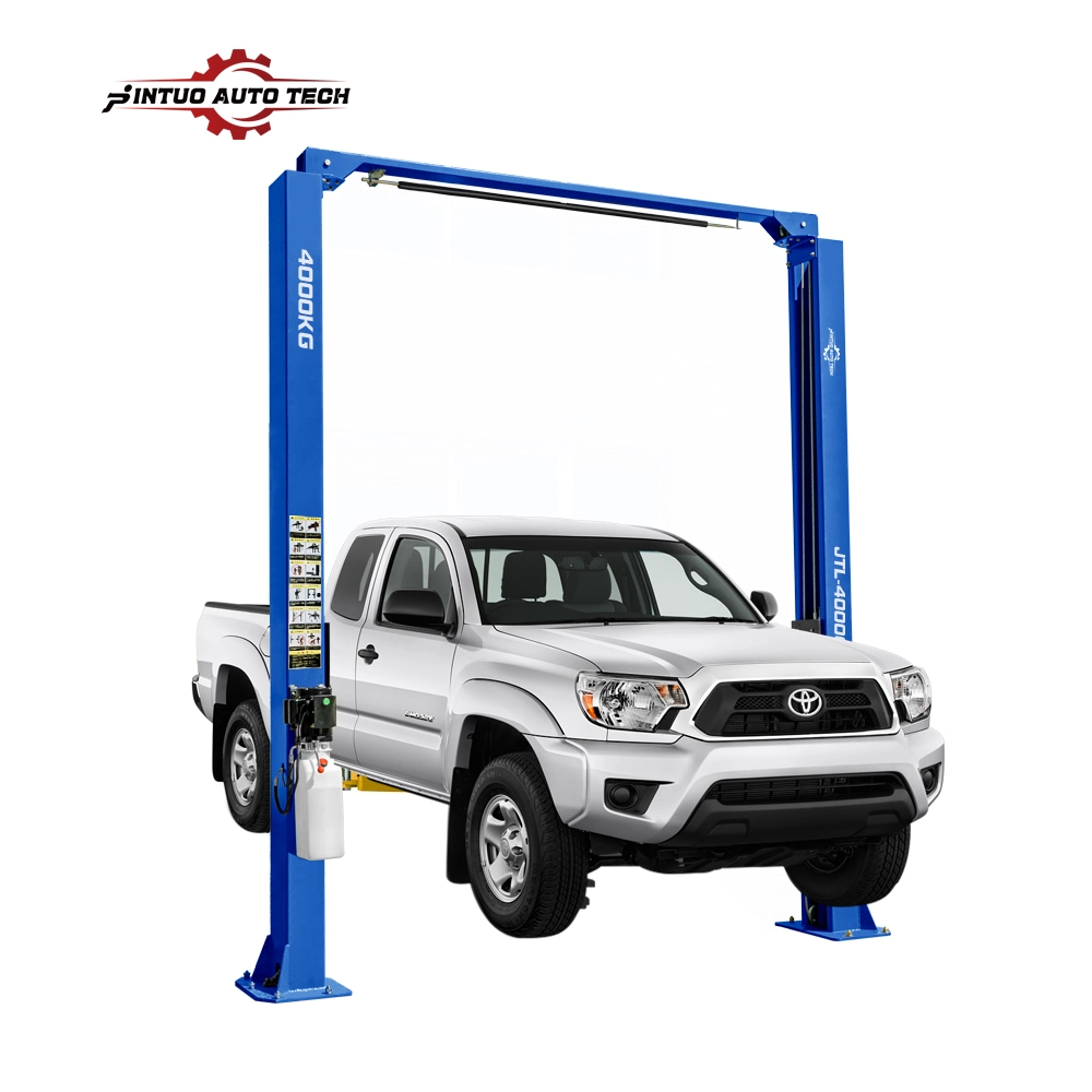 Jintuo Manual Lock Easy Installation Gantry Vehicle Car Lift with 4500 Kg Clear Floor Two Post