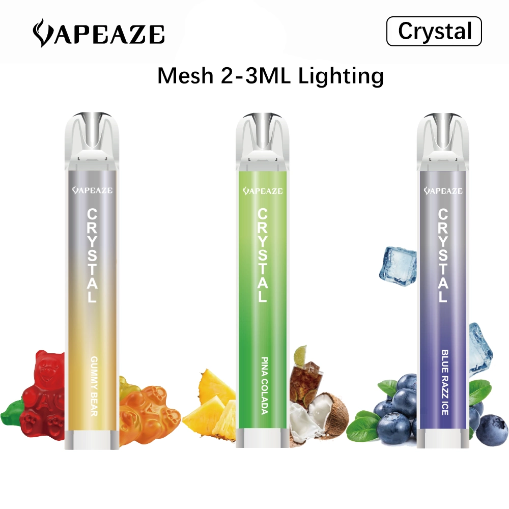 Juice Vape Pen Starter Kit with Battery E Cigarette E-Liquid Premium Crystal Bar Vape Pen