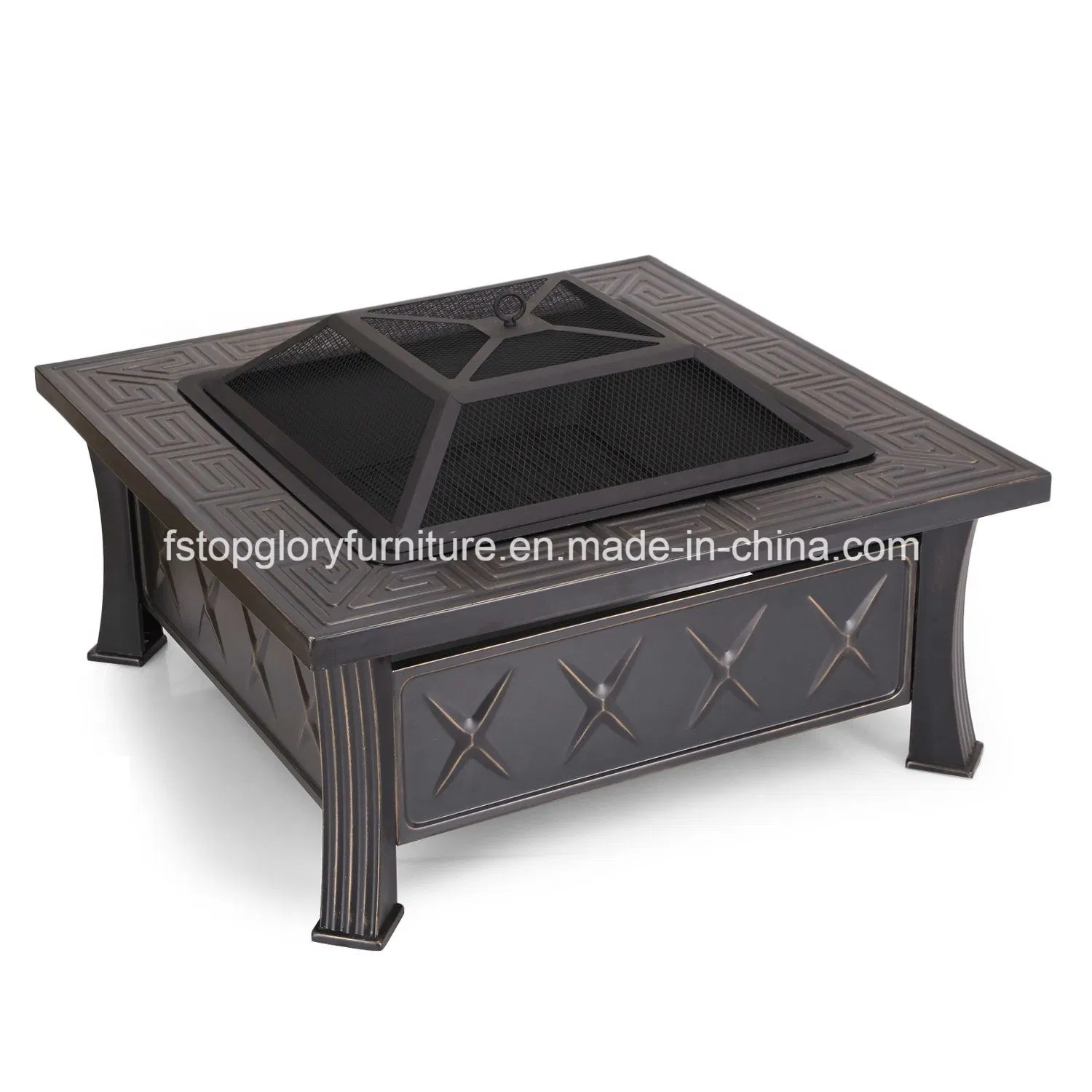 Square New Design Garden Firepit BBQ Grill