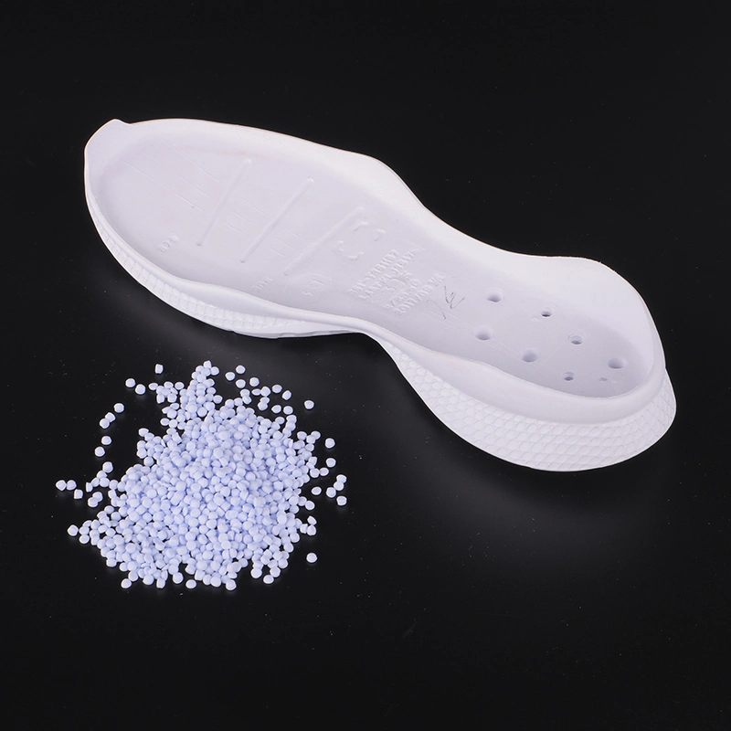 Injection Oyster White Soft Foaming Air Blown Compound Crystal Expanded PVC Granules