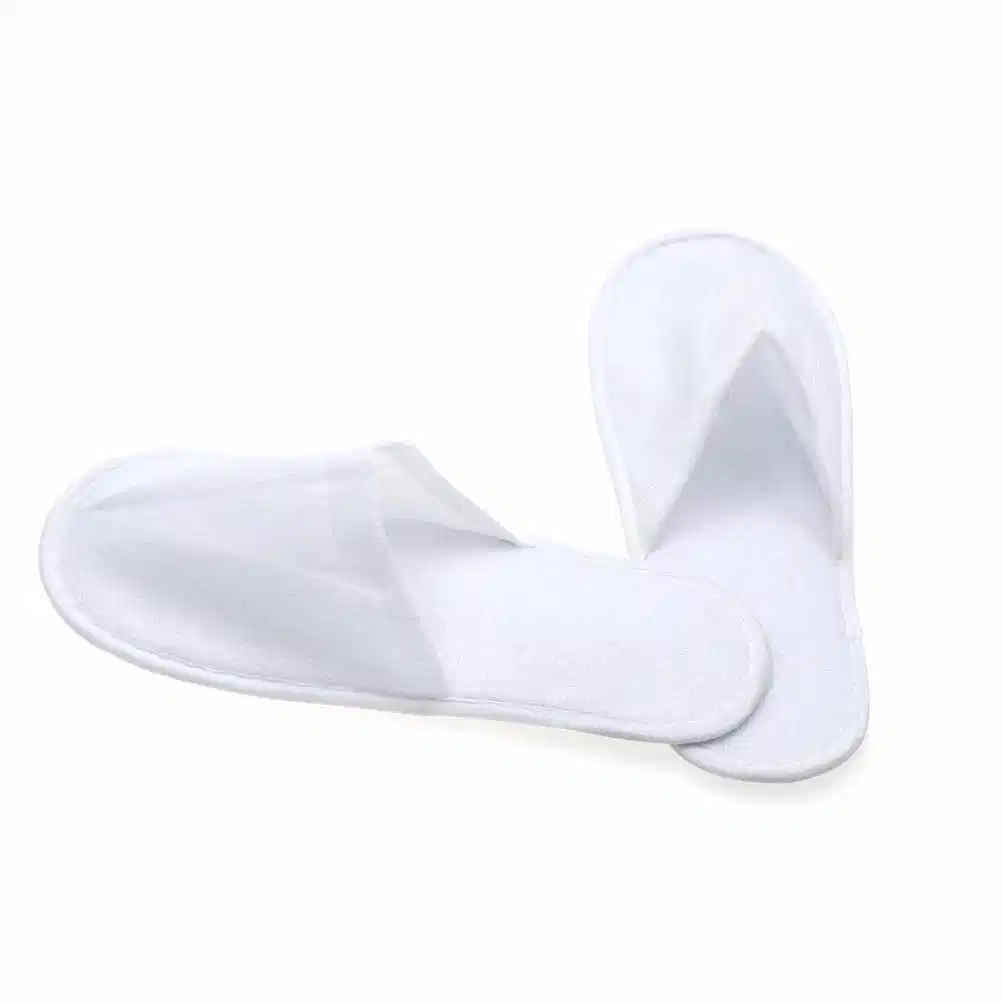 Modern Design Hotel Amenities Slippers Manufacturer Plain Nap Cloth Slipper Shoes Hotel Disposable Slippers