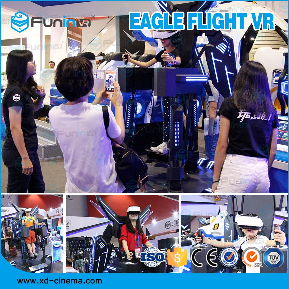 Amusement Virtual Reality Device Stand-up Vr Motion Flight Simulator