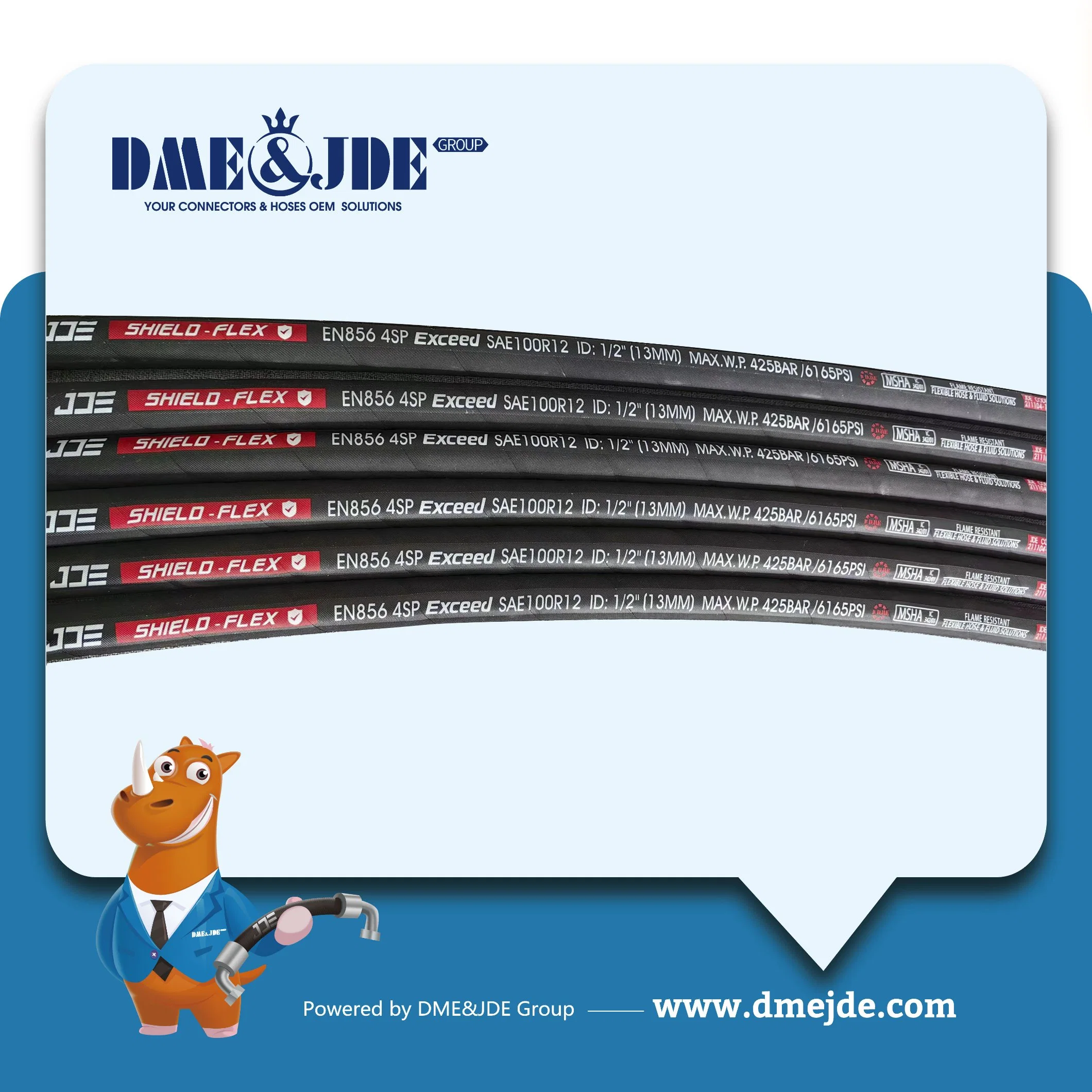 1W +135 Wire Braided High Temperature Hose