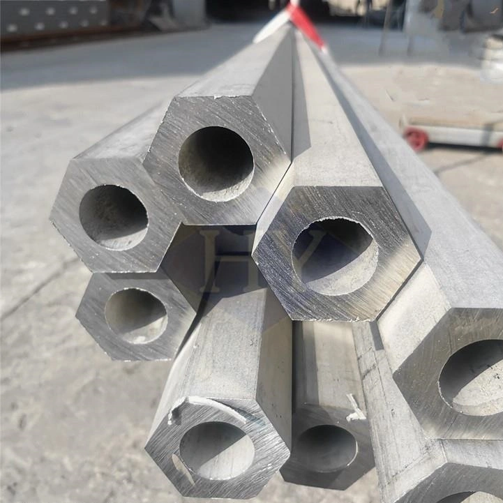 Cold Drawn 300series 400 Series Stainless Steel Hexagonal Pipe / Round Inner Shape Stainless Steel