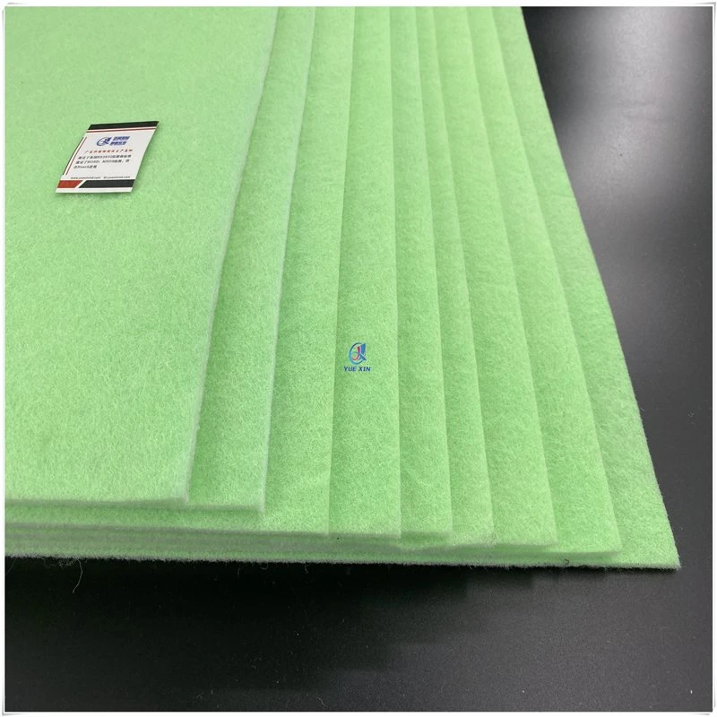 3mm aiguille filtre en feutre de polyester vert &amp; blanc polyester Pad