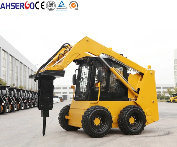 China Super New Design Fully Hydraulic Jc45 Skid Steer Loader with Breaker for Construction