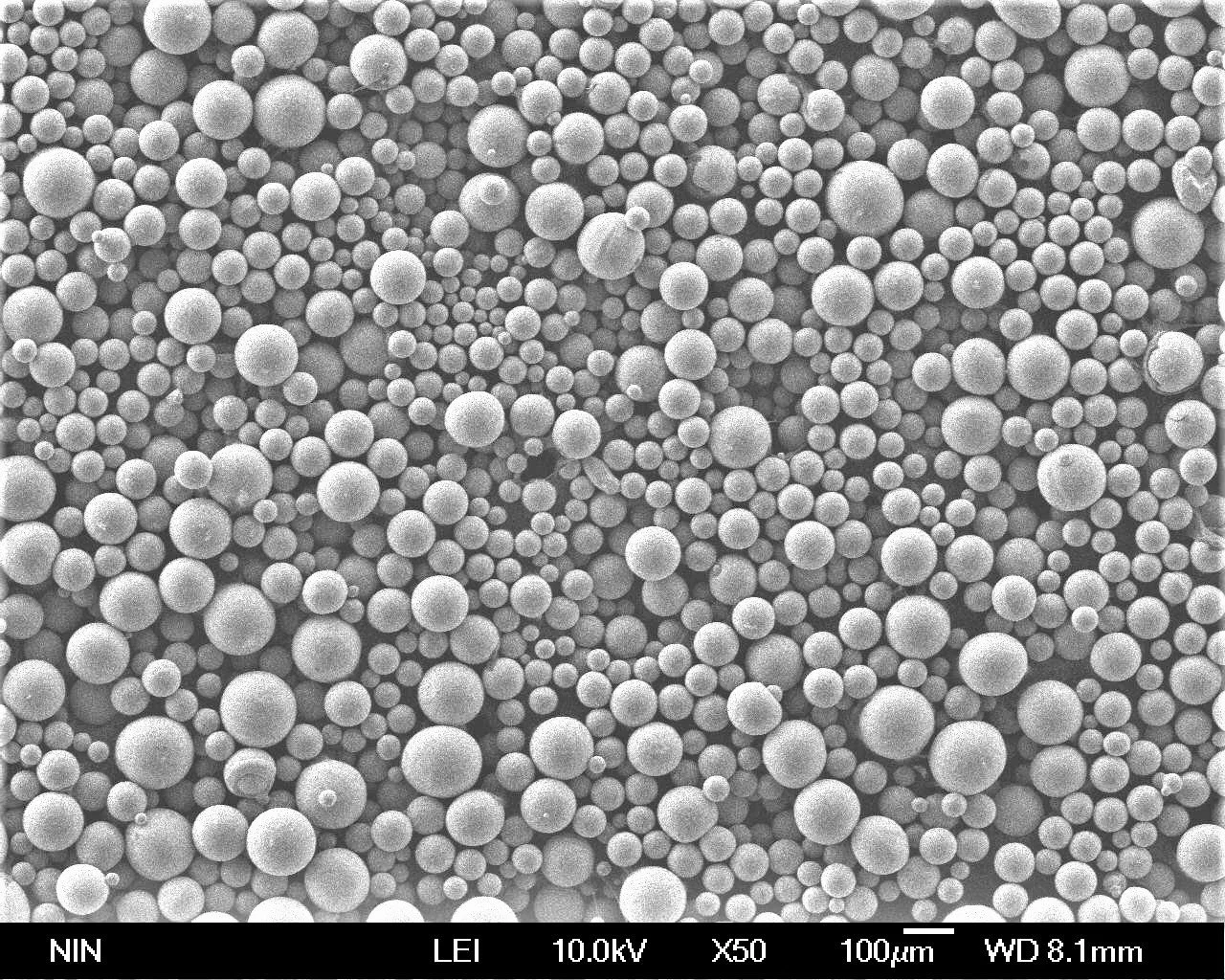 Polvo de acero inoxidable para la impresión 3D con óxido prueba