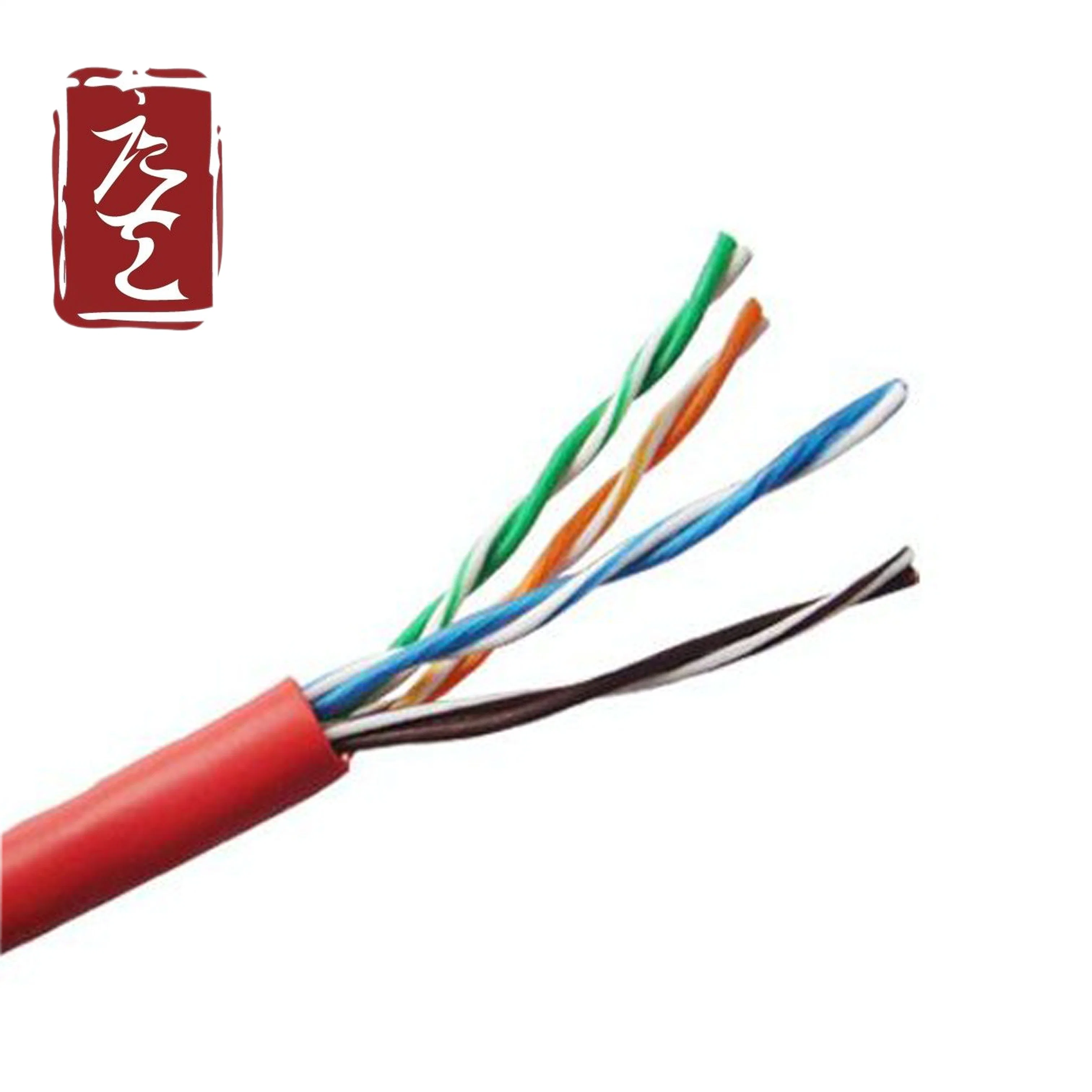 شبكة LAN مزدوجة الأسلاك المجدولة من إنتاج الشركة المصنعة للمعدات الأصلية (OEM) من الفئة Cat5e Cat5 PVC (كبل من الفينيل متعدد