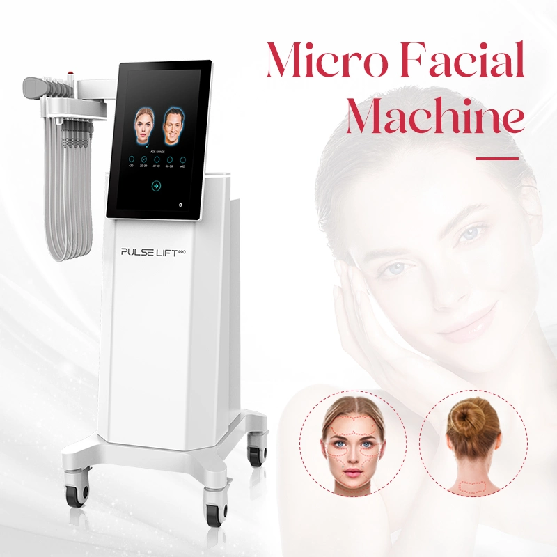 Remoção de pele de enrugado EMS estimulação de elevação facial Sculpting RF lifting Máquina de rosto