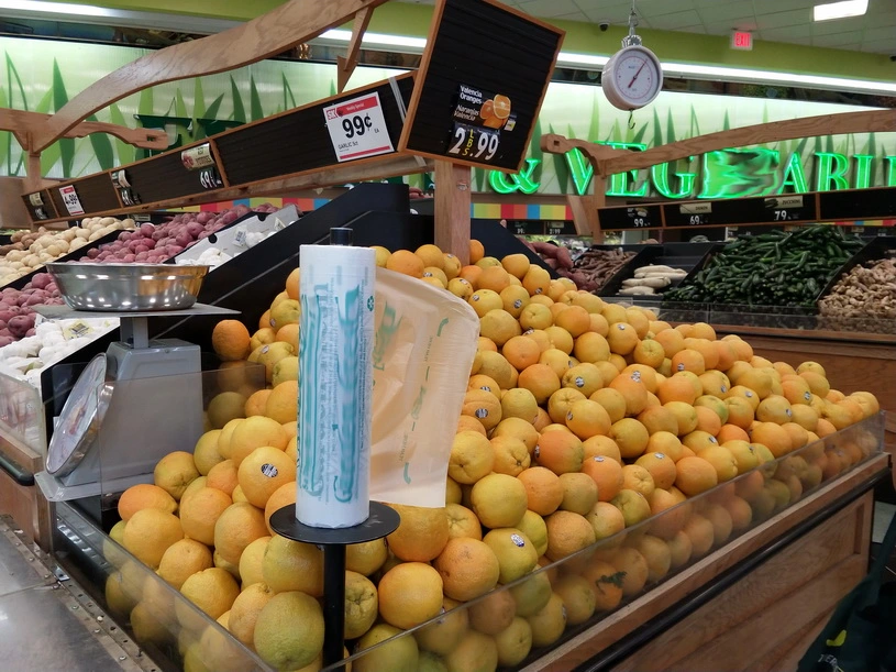 Food Grade Freezer Supermarket Plastic Food Bag